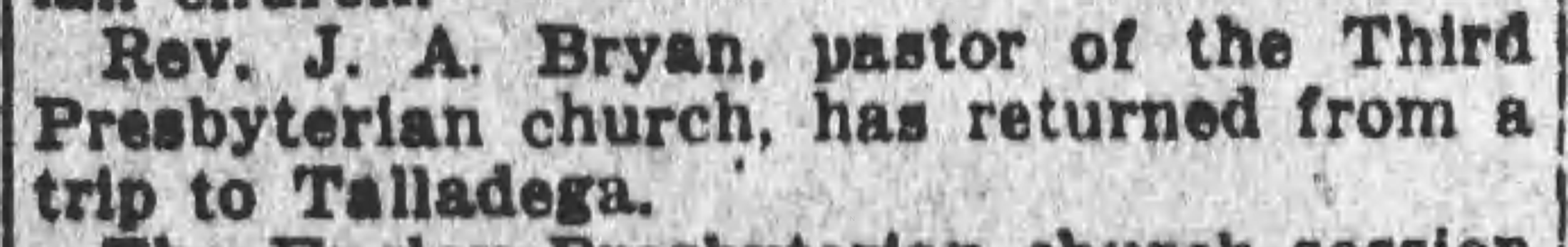 Return from Talladega